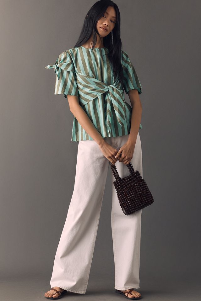 Damson Madder 100% Cotton Estelle T-Shirt Blouse | Anthropologie