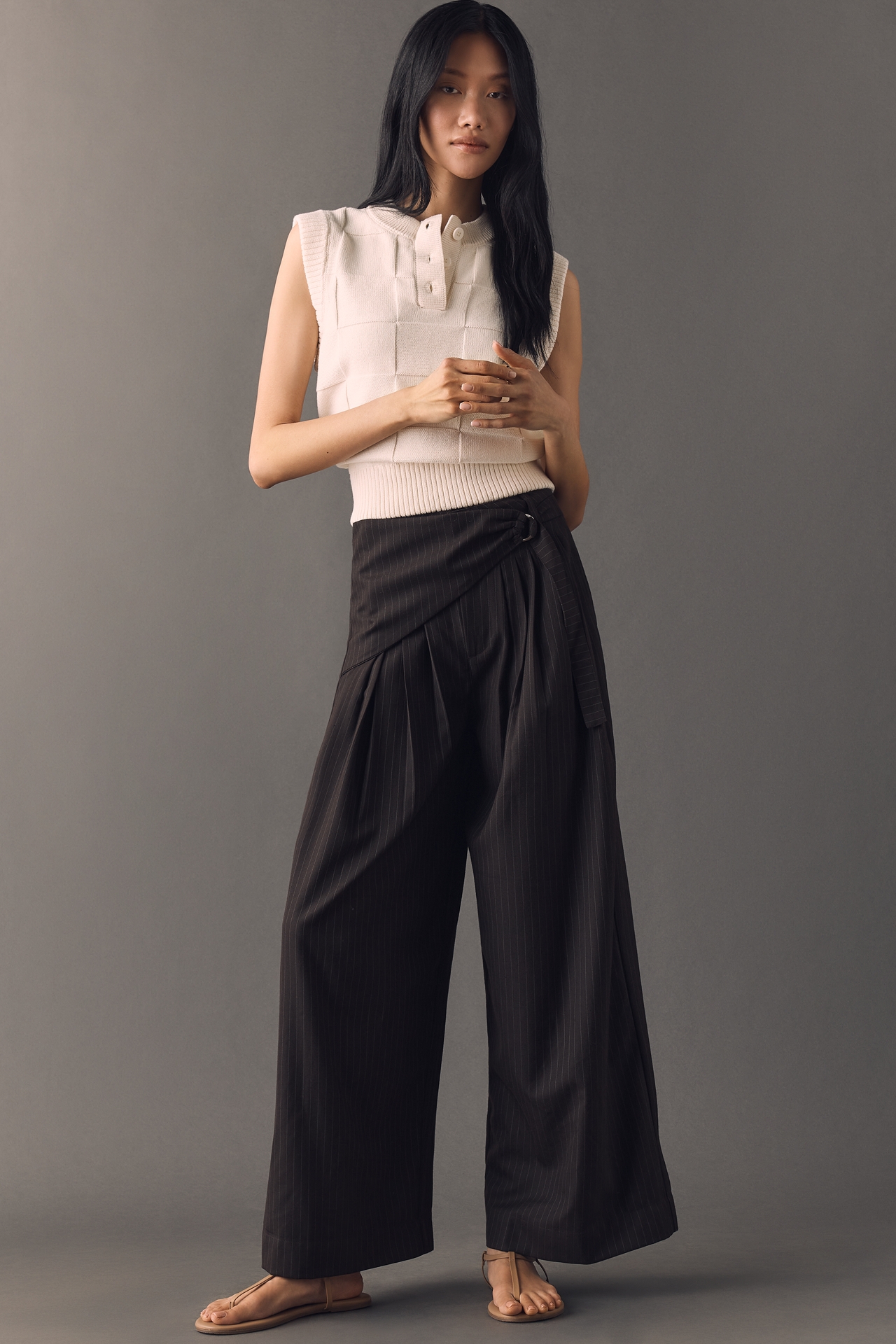 Damson Madder Fabia Wide-Leg Trousers