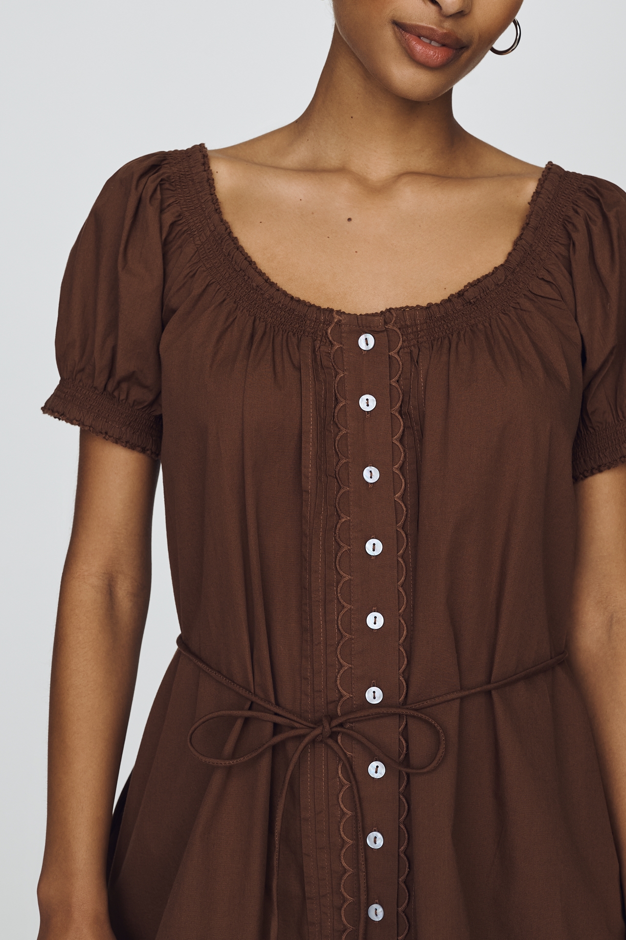Damson Madder Jayne 100% Cotton Mini Dress