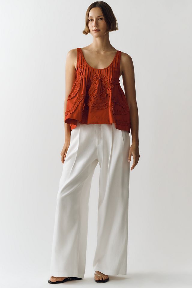 Damson Madder Stella Cotton Ruffle Tank #1