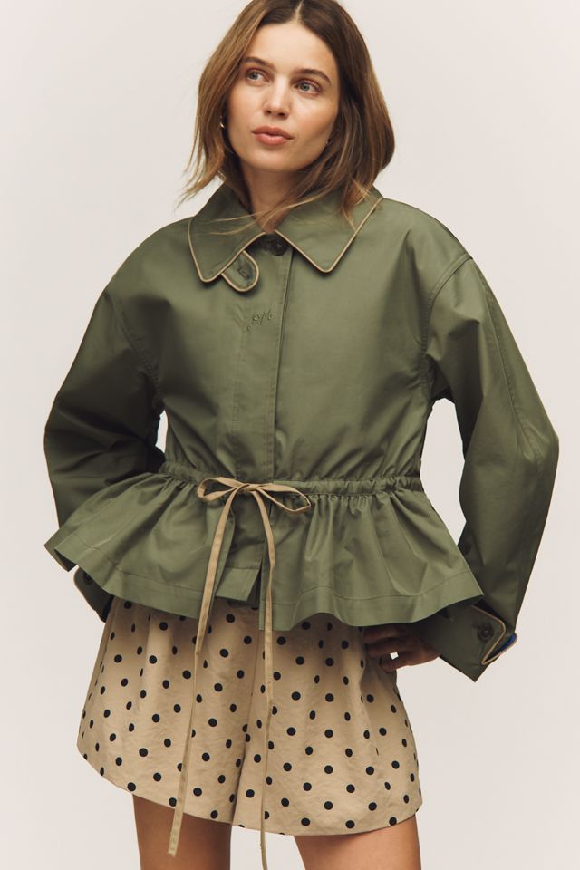 deco depuis1985 25SS ブラウス madder madder Damson Madder Myrtle Convertible Trench Coat | Anthropologie