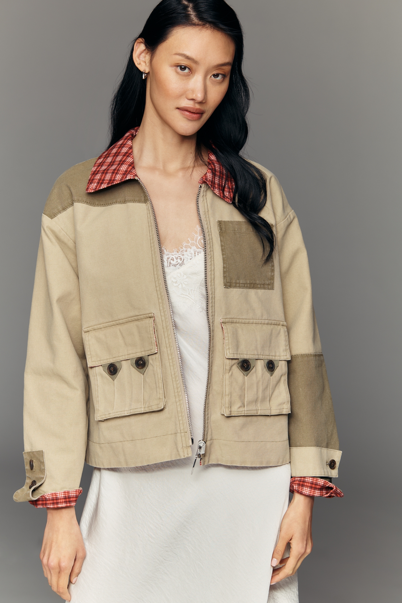 Damson Madder Marcelle Organic Cotton Barn Jacket