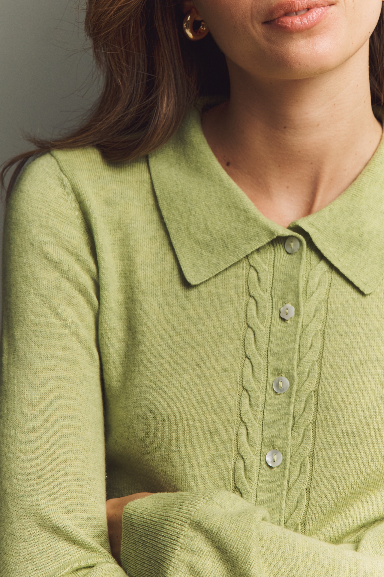 Damson Madder Voula Wool Cashmere Cardigan