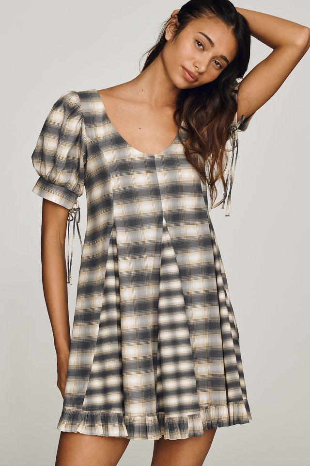 Damson Madder Sabina Cotton Mini Dress | Anthropologie