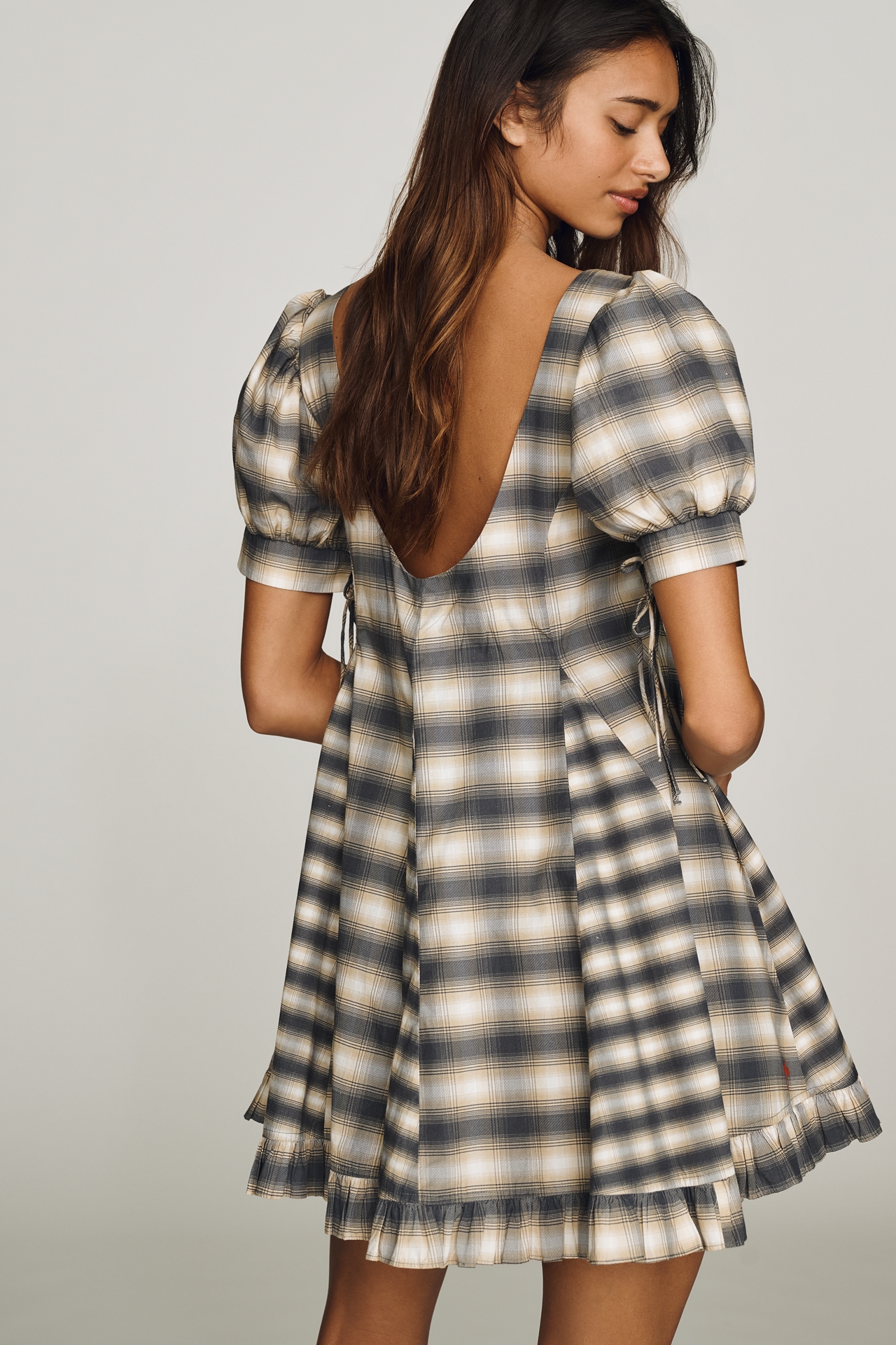 Damson Madder Sabina Cotton Mini Dress