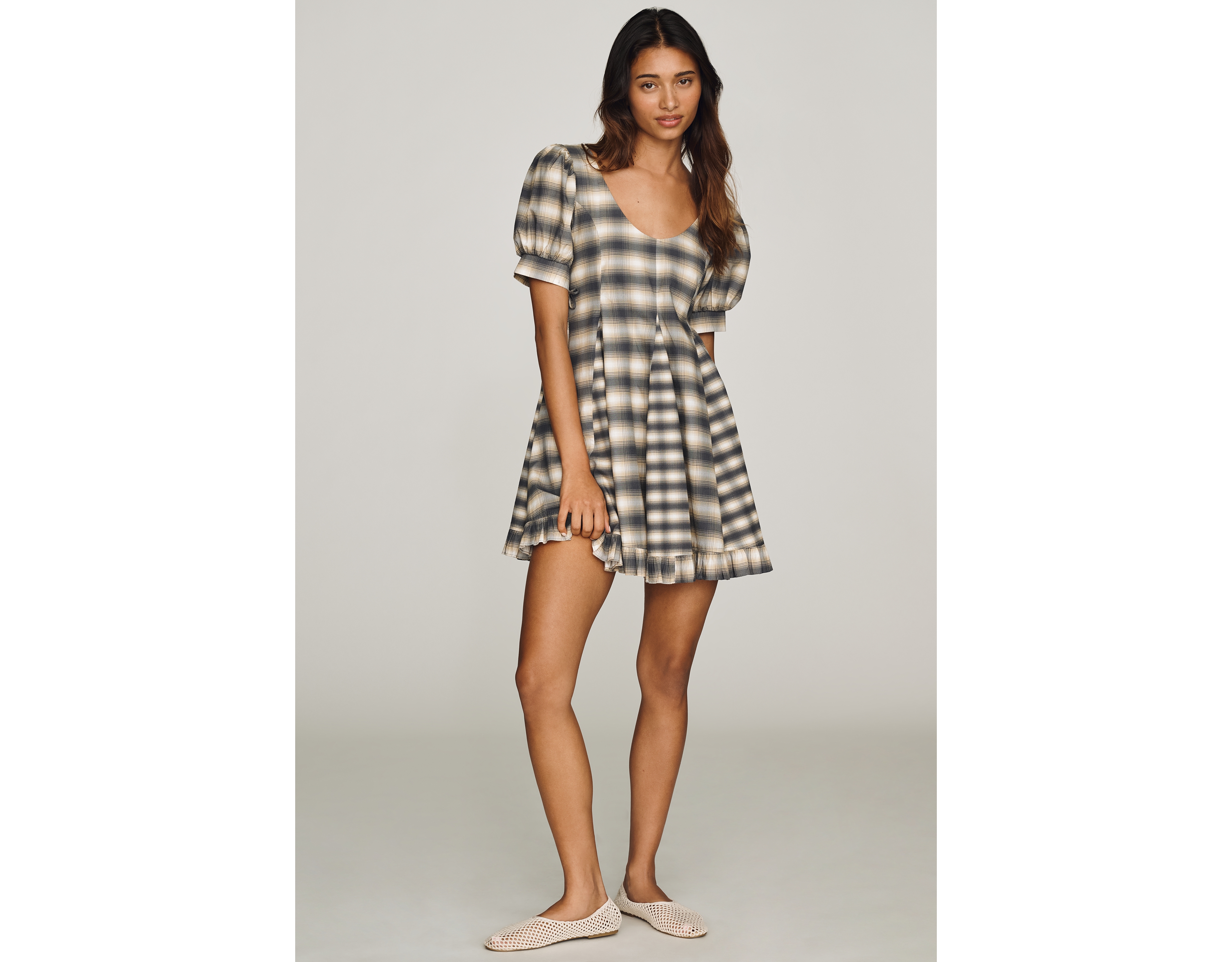 Damson Madder Sabina 100% Cotton Mini Dress