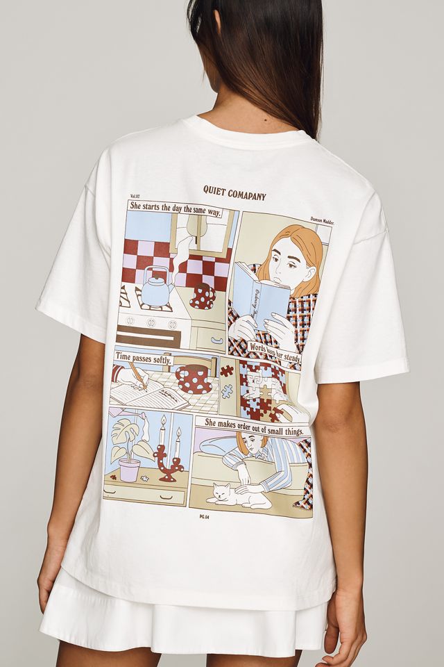 Damson Madder Quiet Company Cotton Tee #1