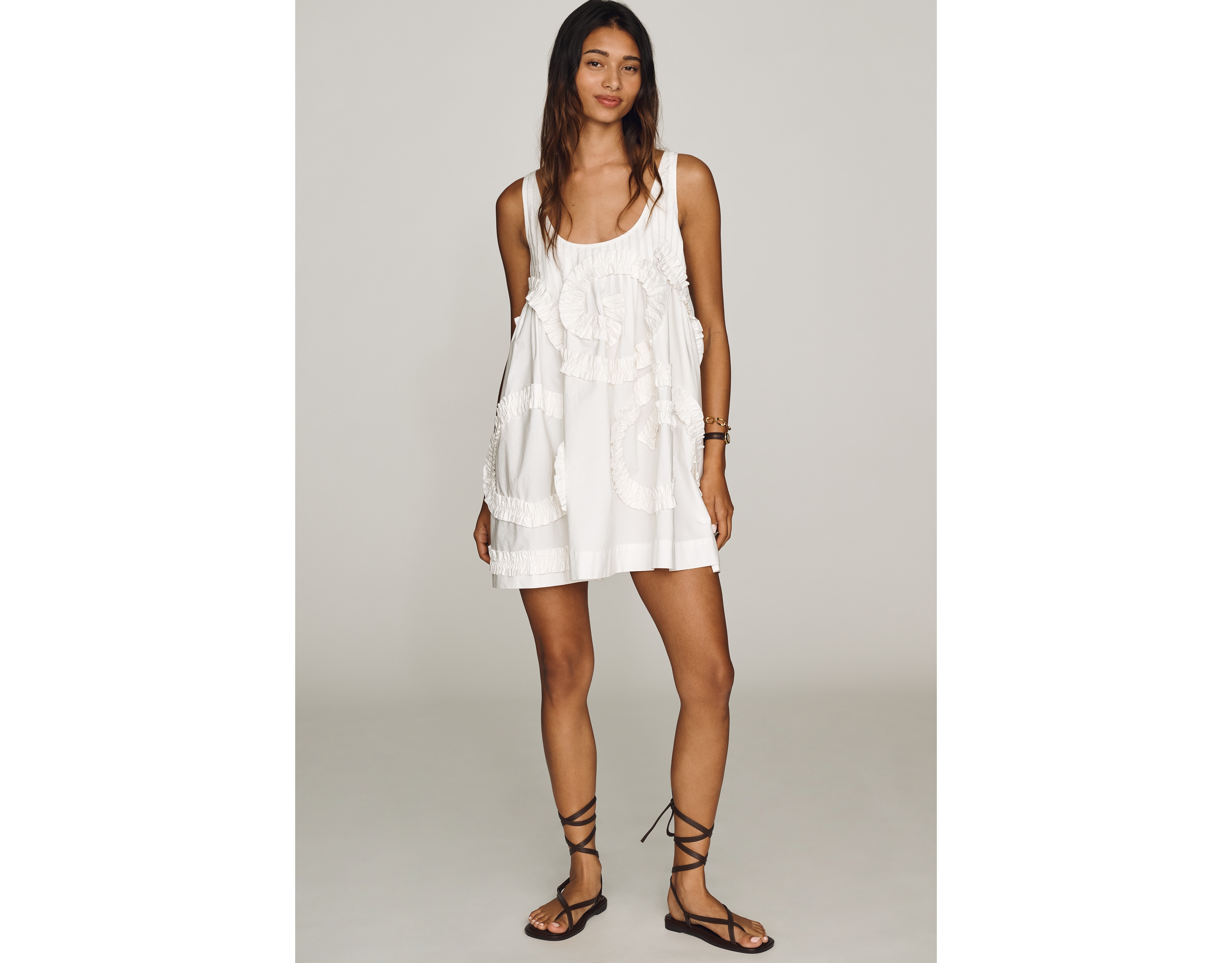 Damson Madder Stella 100% Cotton Mini Dress