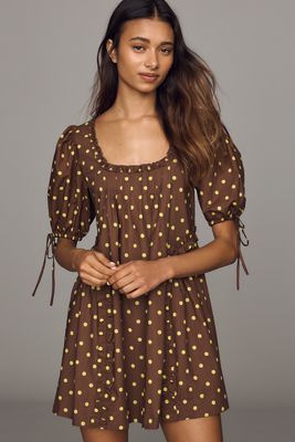 Damson Madder Meri Cotton Mini Dress
