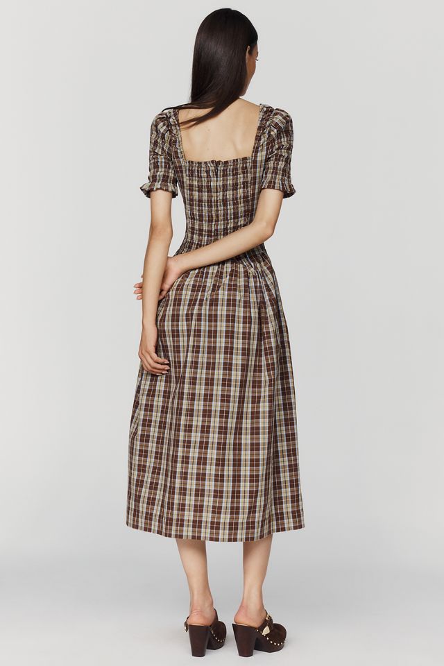 Damson Madder Emmy Shirred Midi Dress #1
