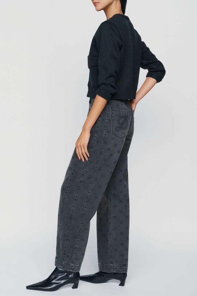Damson Madder Felix Mid-Rise Barrel-Leg Jeans #1