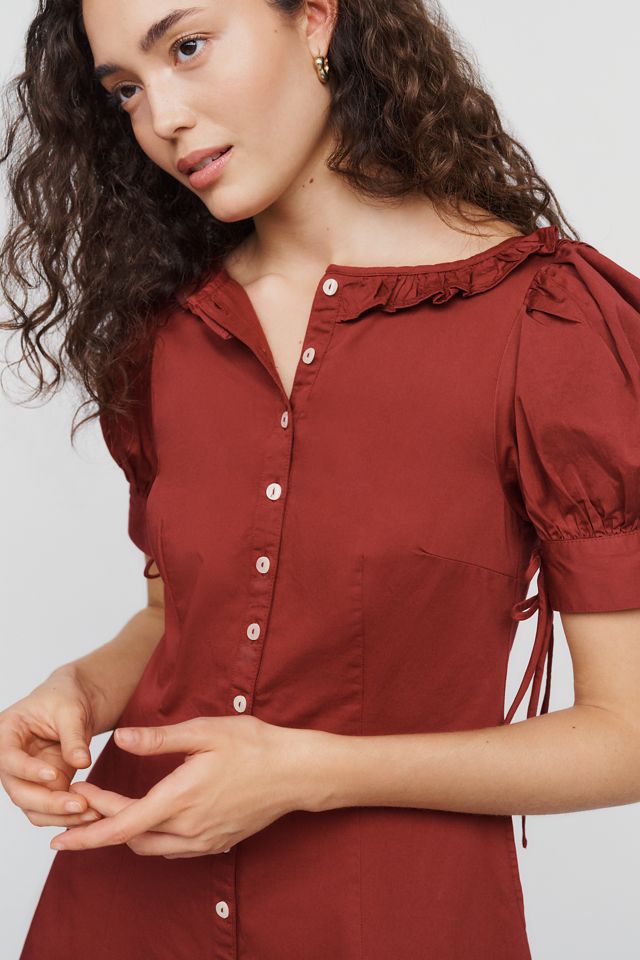 Damson Madder Anke 100% Cotton Mini Dress #1