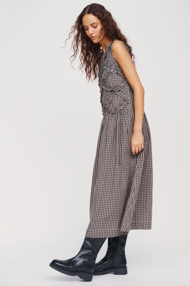 Damson Madder Elora 100% Cotton Poplin Midi Dress #2