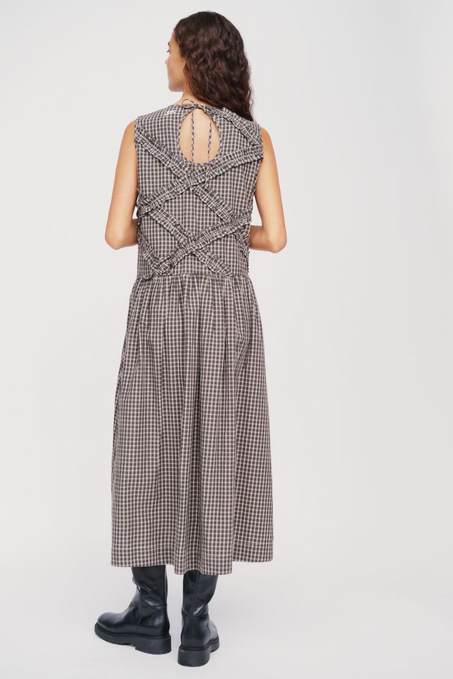 Damson Madder Elora 100% Cotton Poplin Midi Dress #4