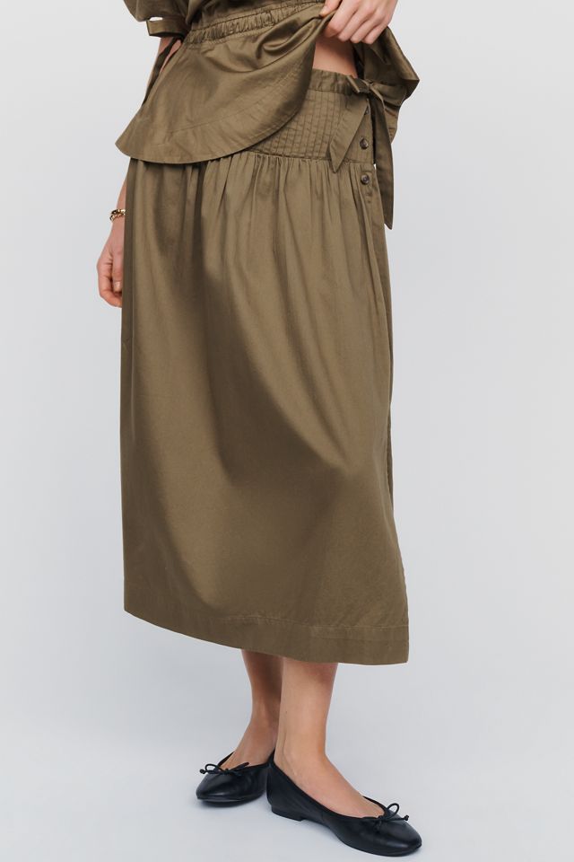 Damson Madder Josie 100% Cotton Midi Skirt #1