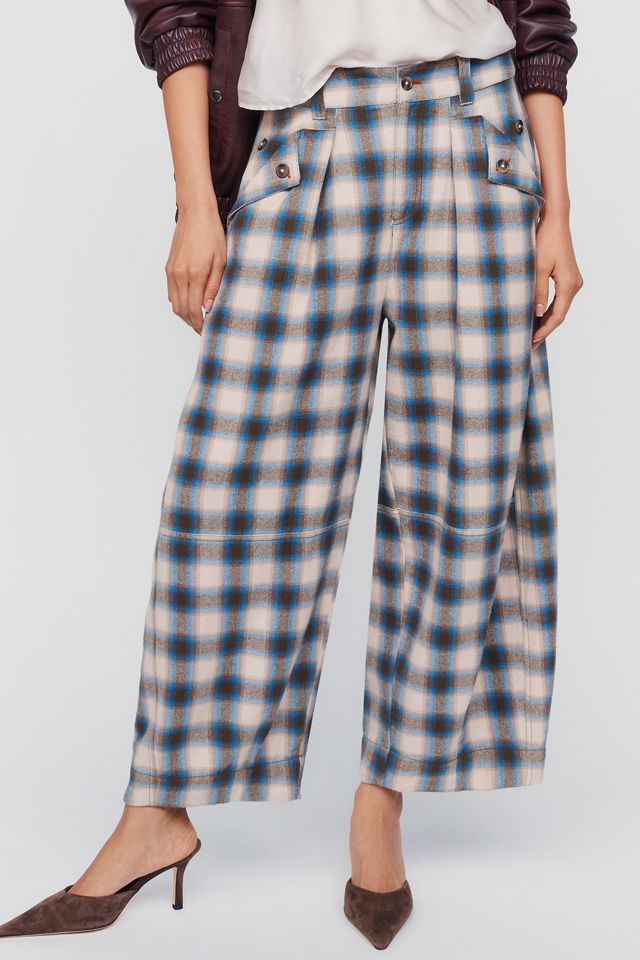 Damson Madder Mara 100% Cotton Mid-Rise Wide-Leg Pants #1