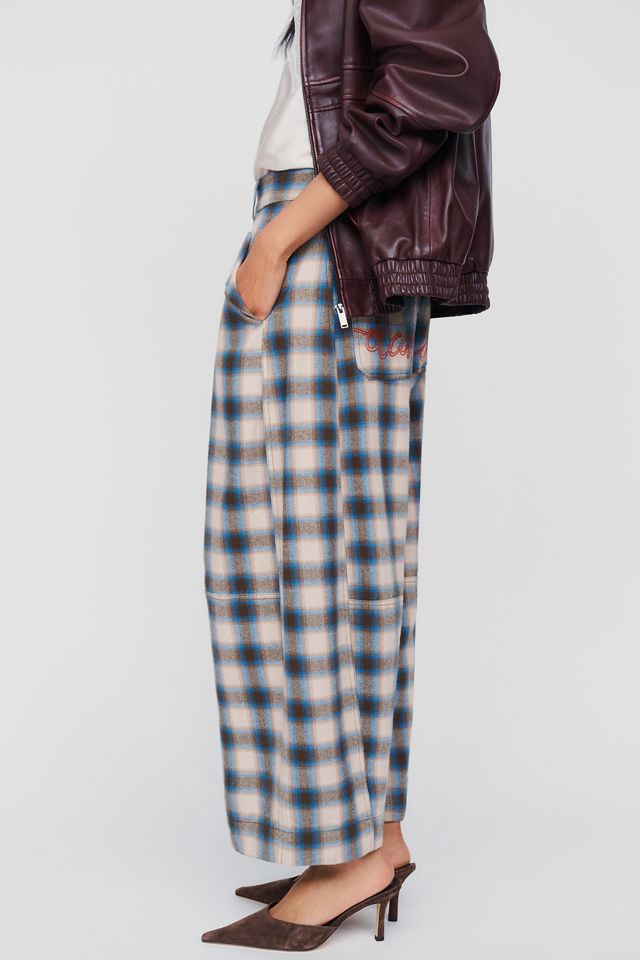 Damson Madder Mara 100% Cotton Mid-Rise Wide-Leg Pants #3