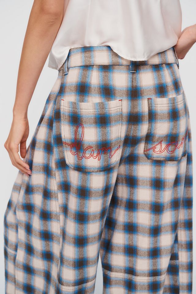 Damson Madder Mara 100% Cotton Mid-Rise Wide-Leg Pants #5