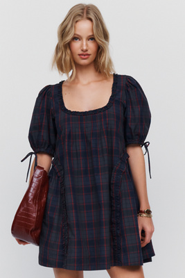 Damson Madder Meri 100% Cotton Mini Dress by Anthropologie