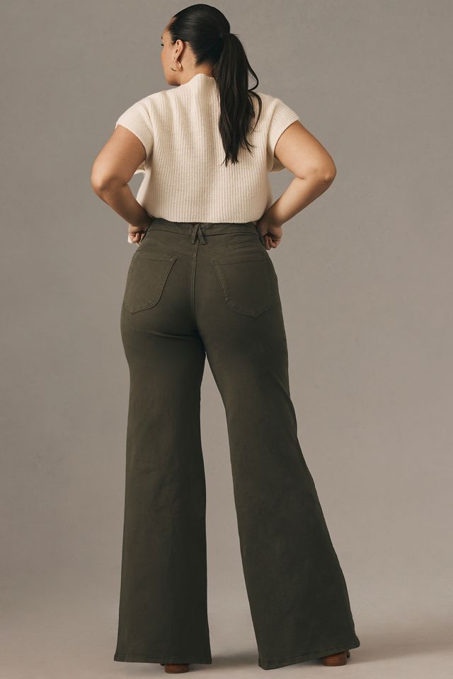 Good American Good Waist Palazzo Pants #7