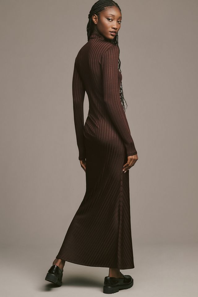 Good American Shine Rib Midi Dress #2