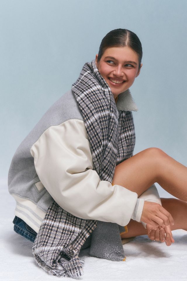 Good American Varsity Bomber Jacket #10