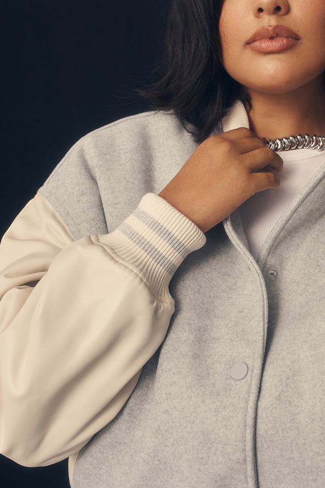 Good American Varsity Bomber Jacket #6