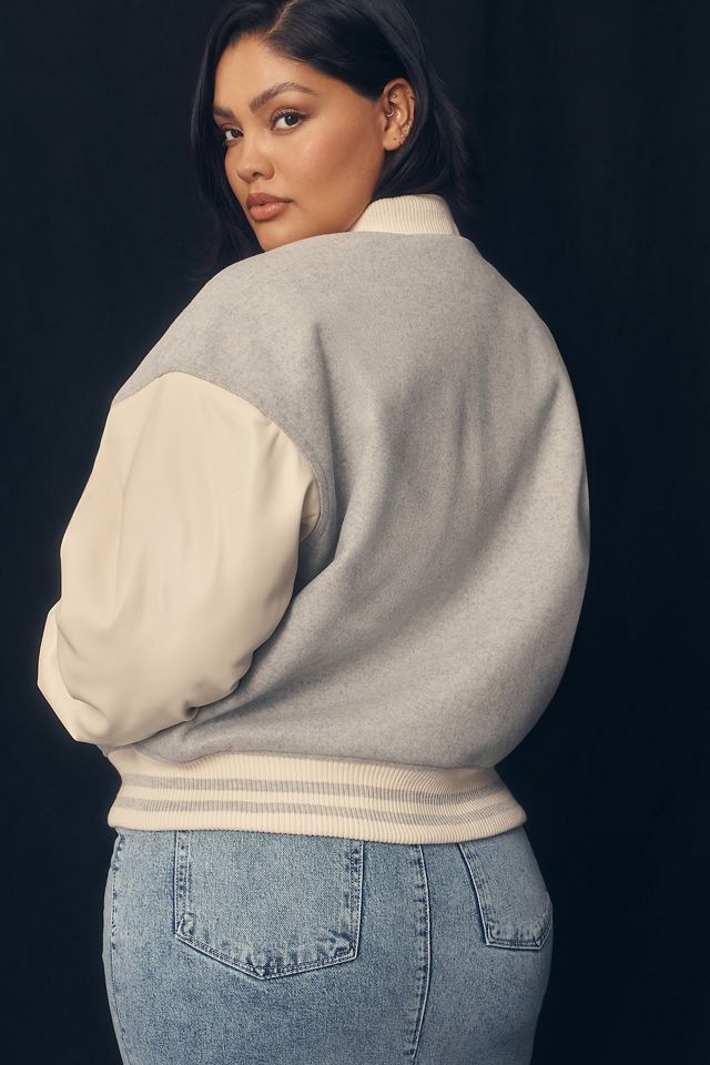 Good American Varsity Bomber Jacket #7