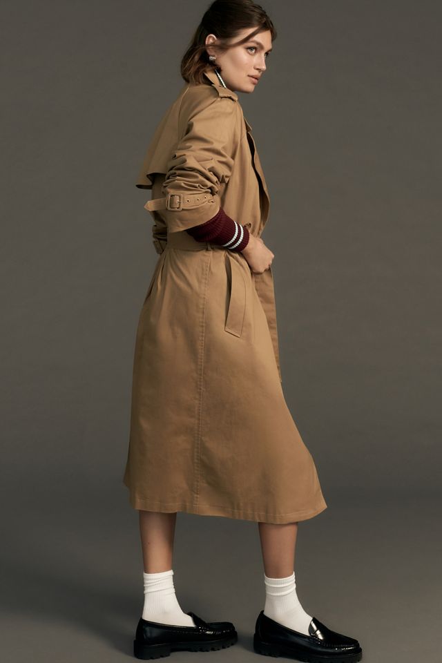 Good American Double-Breasted Trench Coat #5