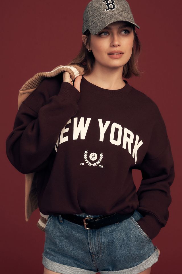 New York Graphic Hoodies for Girls Women Trendy Pullover New York