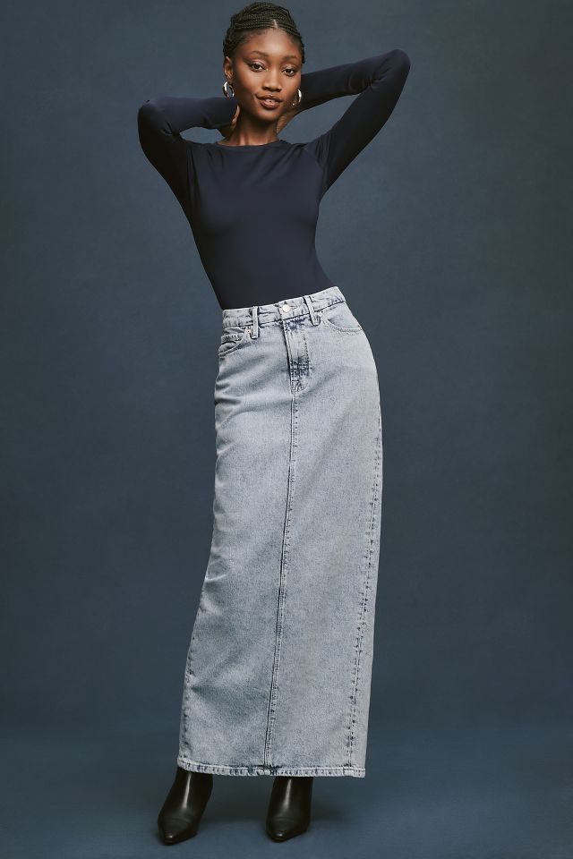 Good American Denim Maxi Skirt | Anthropologie