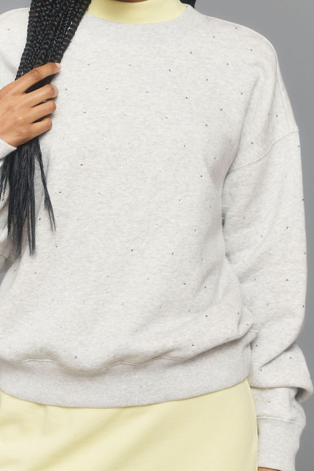 Good American Crystal Crewneck Sweatshirt #4