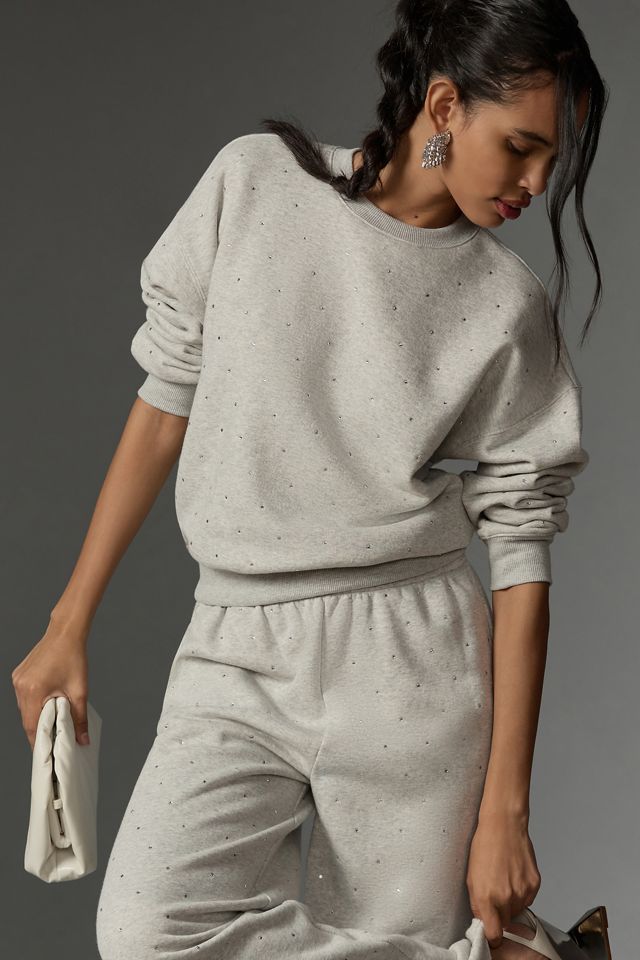 Good American Crystal Crewneck Sweatshirt #1