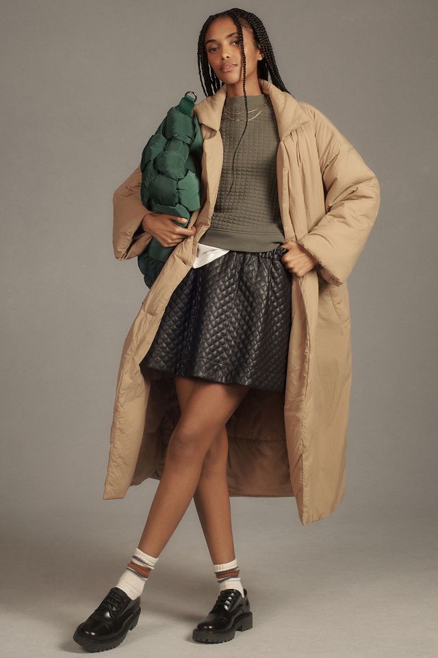 Good American Oversized Puffer Trench Coat Anthropologie