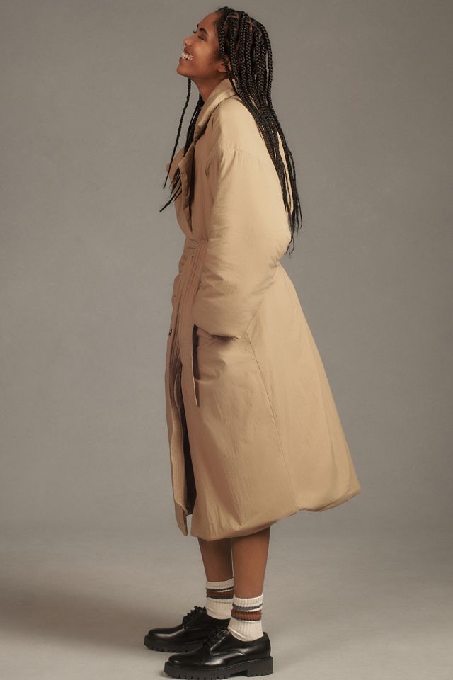 Good American Oversized Puffer Trench Coat #1