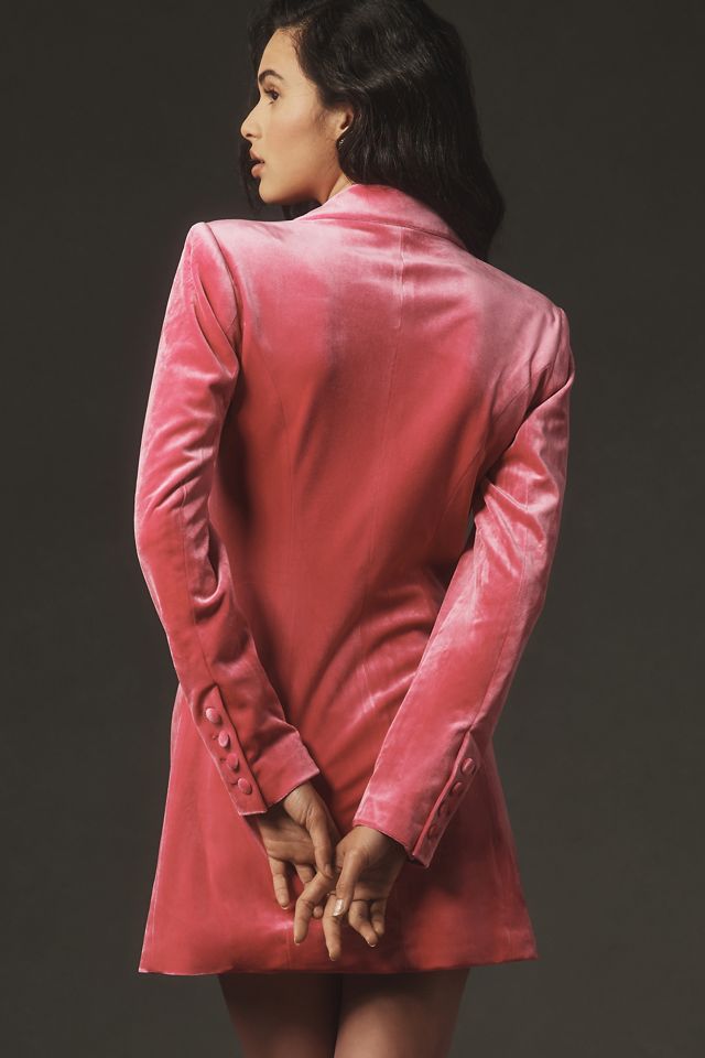 Good American Exec Velvet Blazer Mini Dress #2