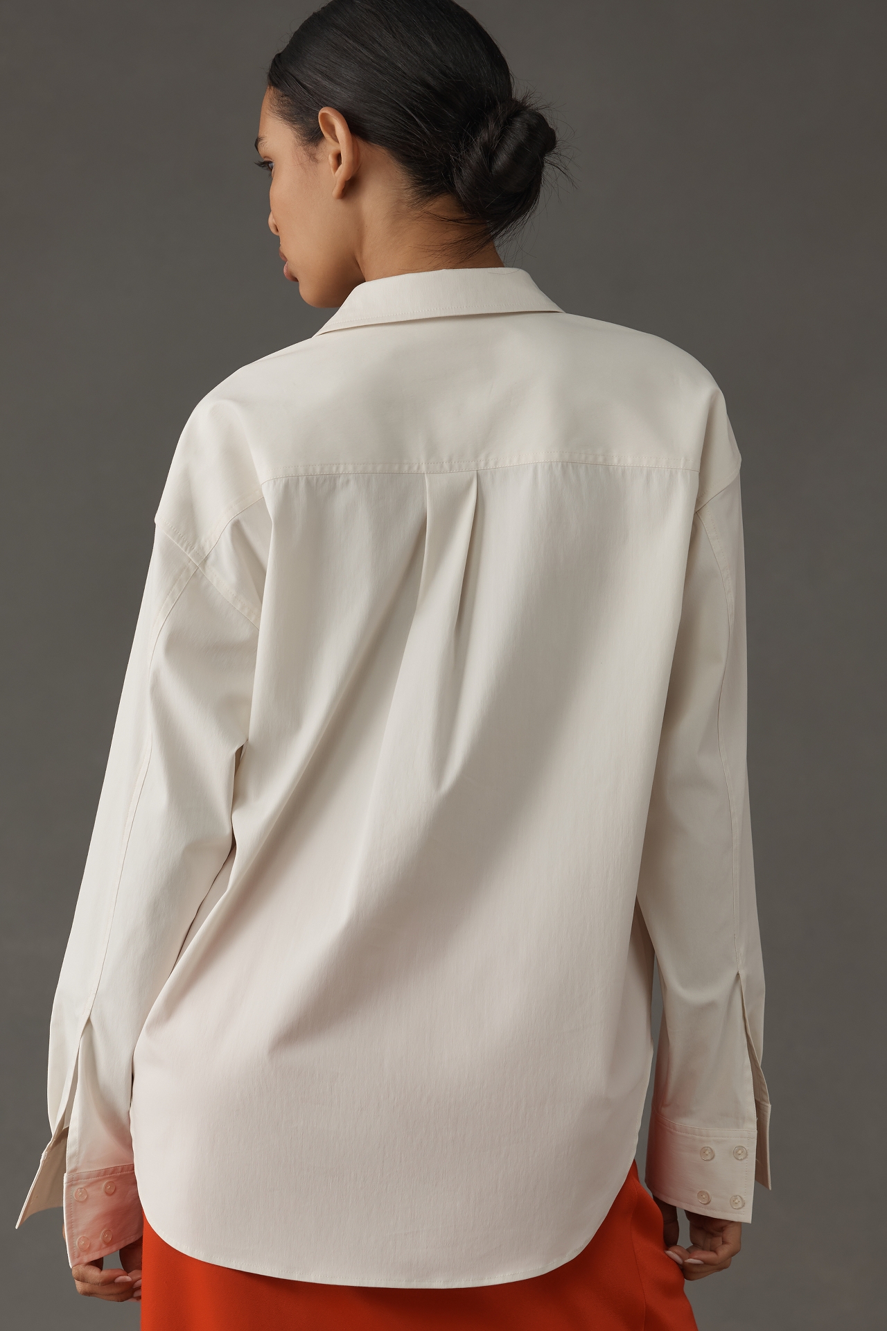 Good American Poplin Shift Buttondown Shirt