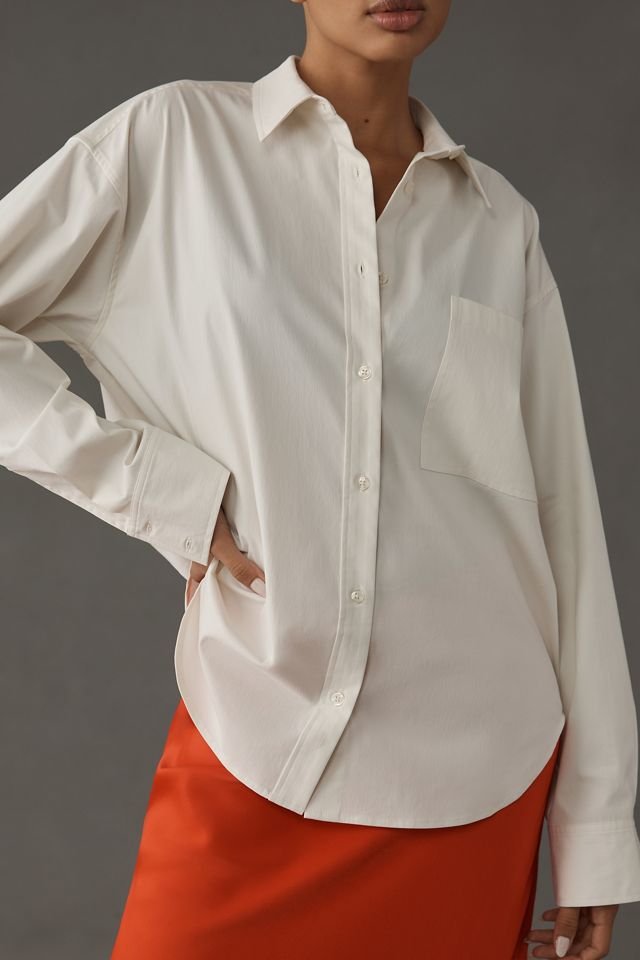Good American Poplin Shift Buttondown Shirt #3