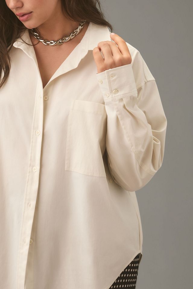 Good American Poplin Shift Buttondown Shirt #7