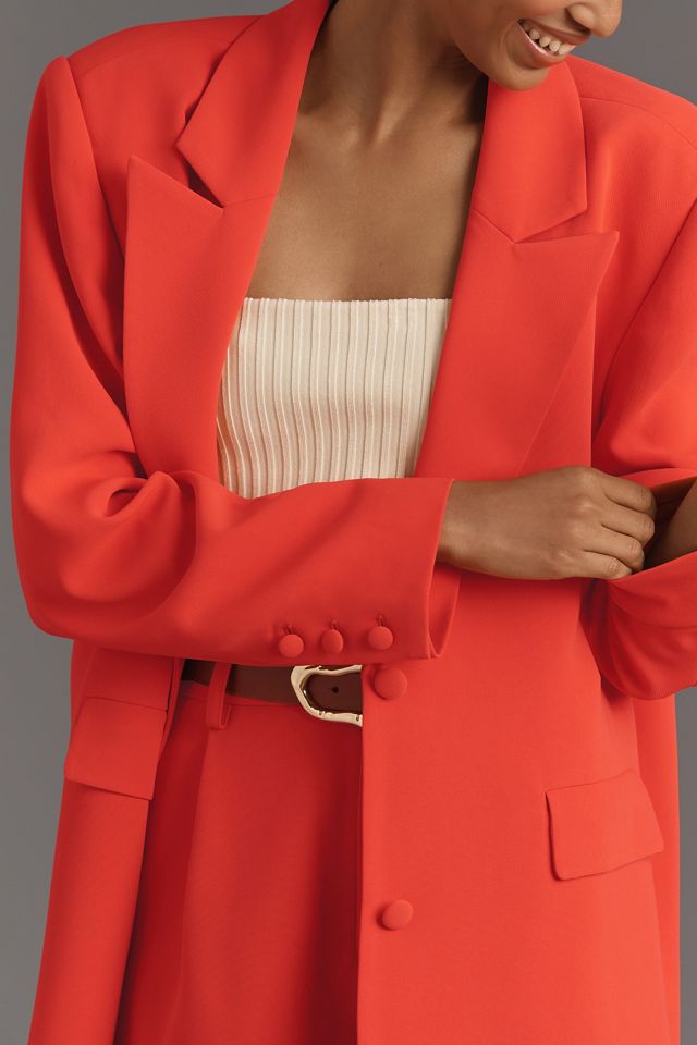 Good American Luxe Suiting Boyfriend Blazer #3