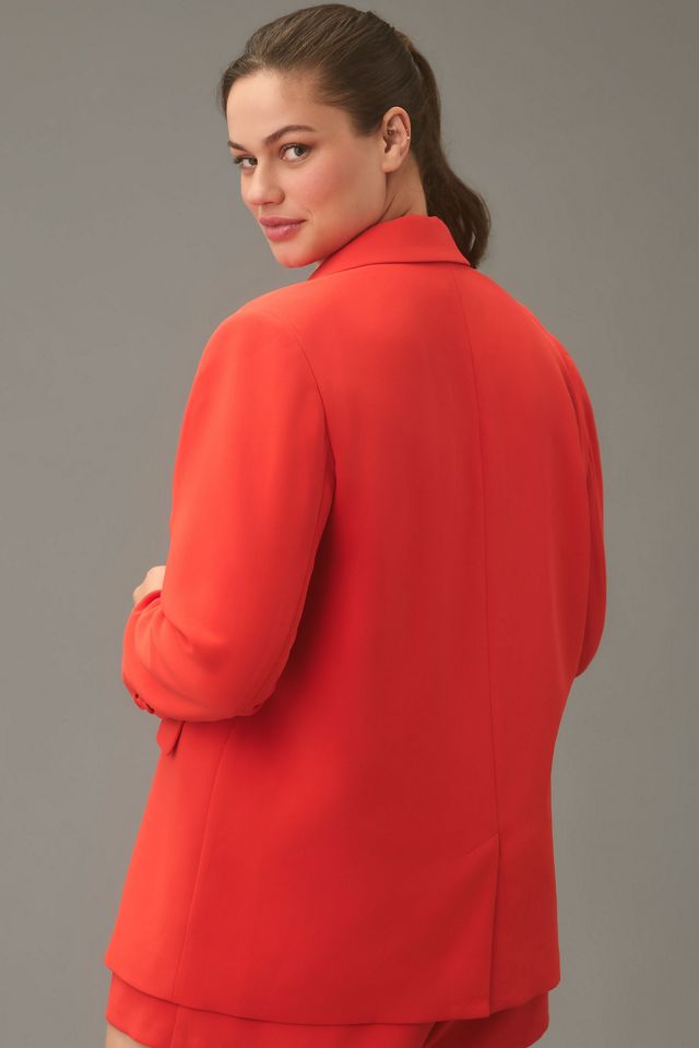 Good American Luxe Suiting Boyfriend Blazer #5