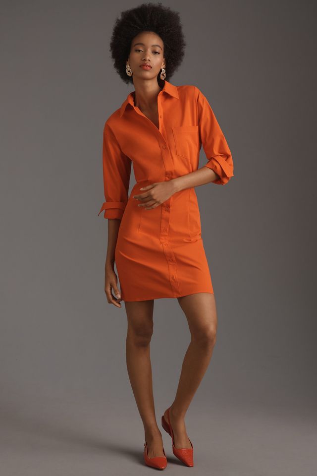 Good American Poplin Mini Shirt Dress #3