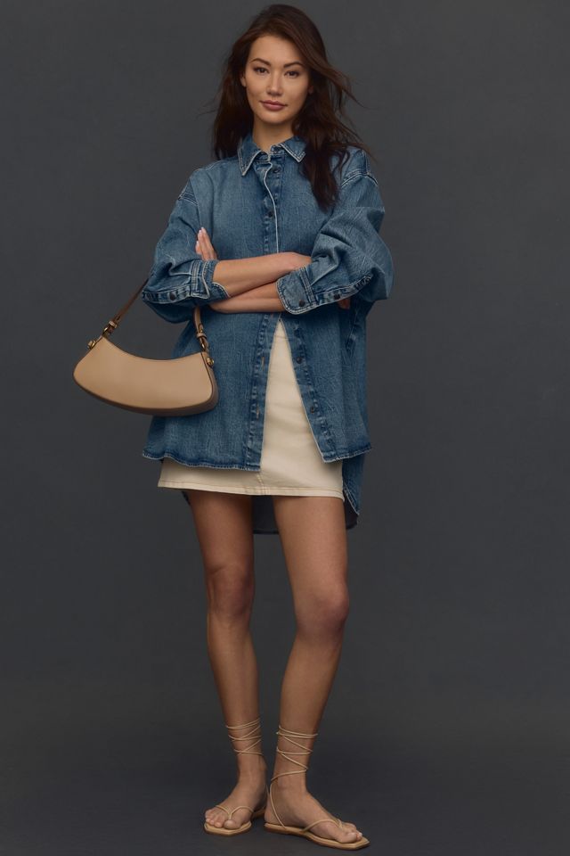 Good American Oversized Denim Buttondown Shirt #2
