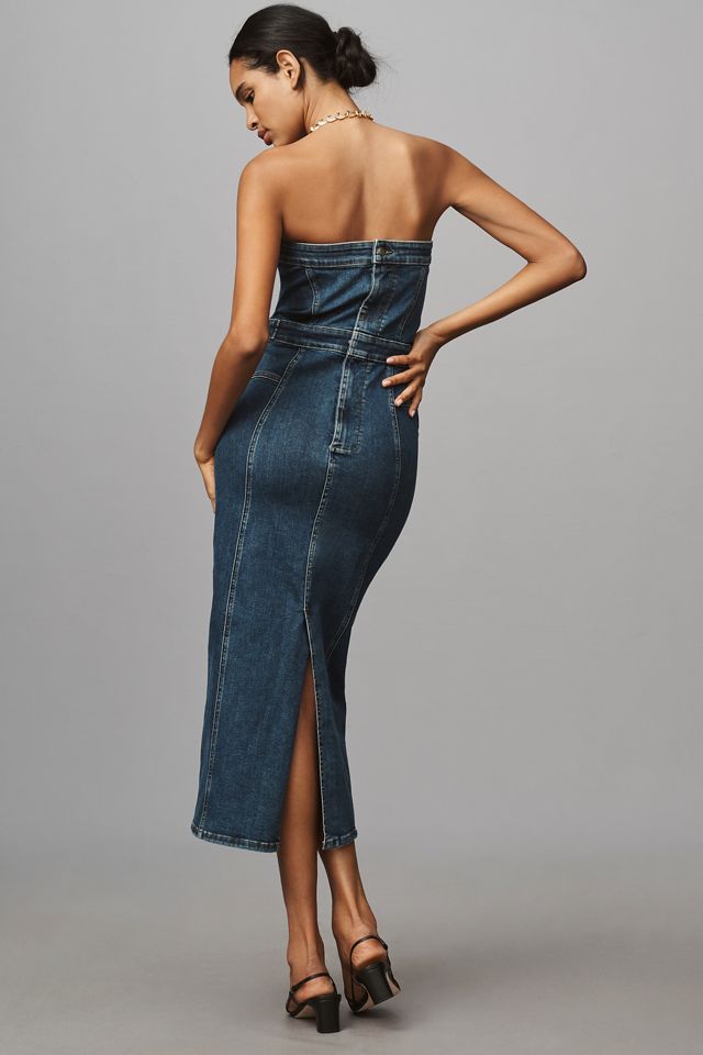 Good American Denim Tube Midi Dress #1