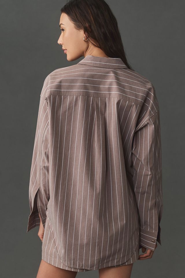Good American Oversized Striped Buttondown Shirt #2