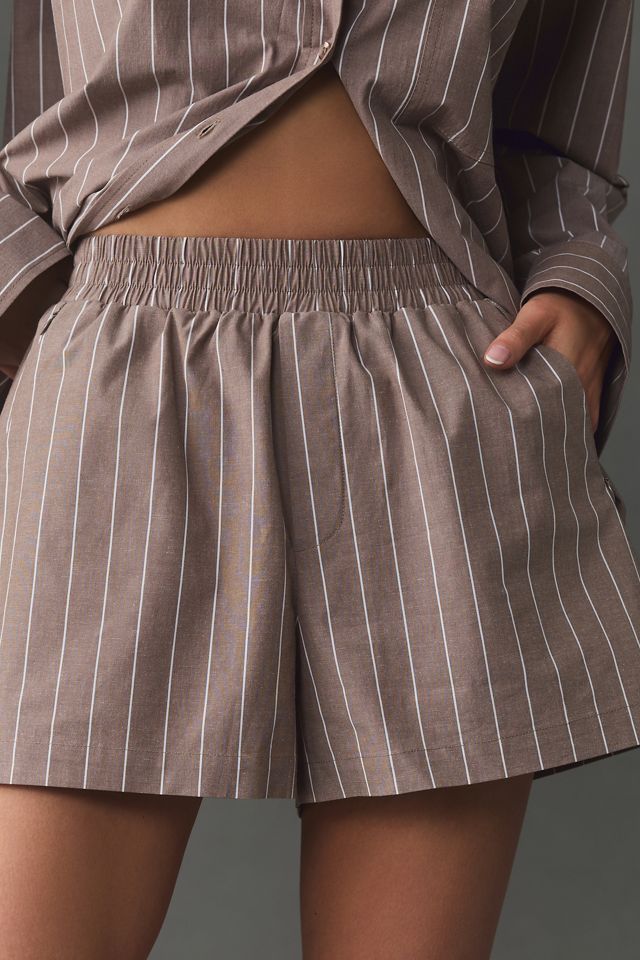 Good American Stripe Weekend Shorts #1