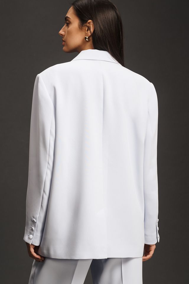 Good American Luxe Suiting Boyfriend Blazer #1