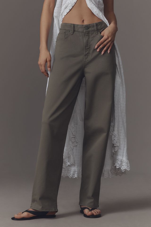 Good American Good Barrel Twill Pants #1