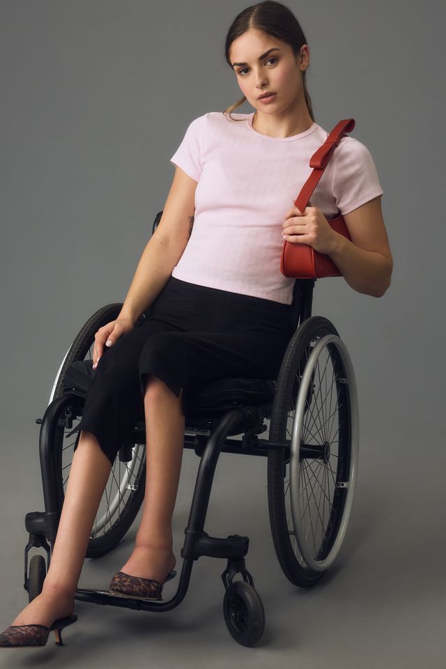 Good American Pointelle Baby Tee #2