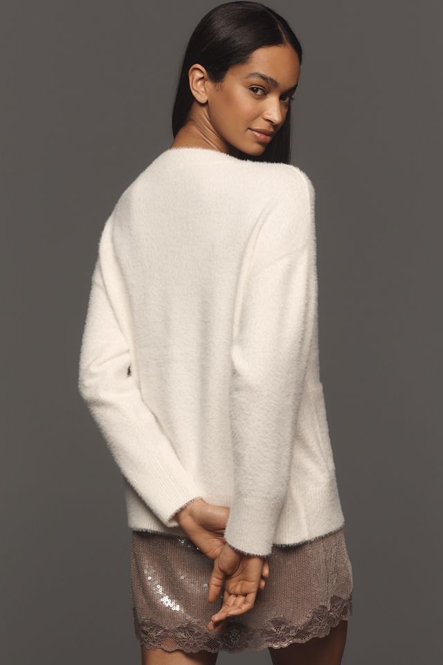 Good American Oversized Plush Cardigan Sweater #2